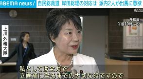 岸田派から林官房長官と上川外務大臣が出馬に意欲 推薦人集めに奔走も 自民総裁選