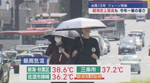 【24日も熱中症警戒アラート】台風10号の影響でフェーン現象の影響でこの夏一番の暑さに【新潟】