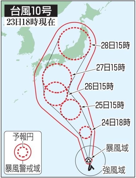 27日にも台風接近、大荒れに　東海道・山陽新幹線、運休可能性