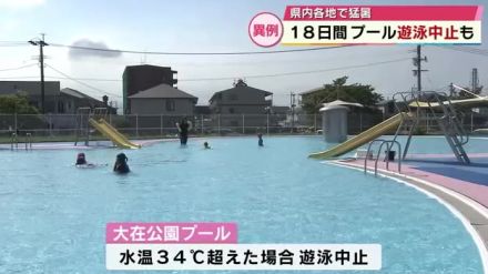 猛暑続く異例の夏…プールの水温が34℃超「遊泳中止」相次ぐ　県内2地点で最高気温を更新　大分