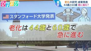 『老化は44歳と60歳で急に進む』米大学が研究発表　体に何が起きている?医師に聞く“老化予防”【ひるおび】