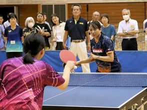 一流の技を小中学生に技伝授　ロンドン五輪卓球女子団体銀の平野さん、富山県黒部市で教室