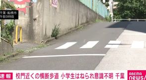 校門近くの横断歩道 小学生の男子児童がはねられ意識不明 千葉・船橋市