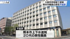 大麻所持容疑で逮捕された熊本市職員の男性が不起訴に【福岡地検】