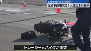 交通事故相次ぎ…1人死亡1人重体　北海道