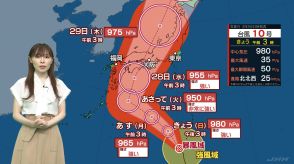 【台風情報】台風10号 発達しながら北上 27日以降列島を直撃するおそれ 広い範囲で大荒れの天気・交通機関に影響も