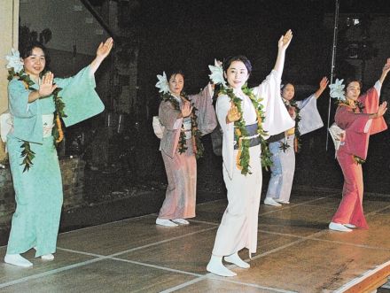 【ふくしま創生臨時支局・常磐湯本】着物でフラ、湯本温泉発信　福島県いわき市で訪日客誘致の取り組み本格化