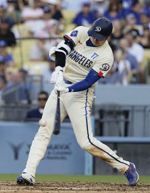 大谷翔平の２戦連発４１号２ラン「なかなか見ないですよね。最短距離で」ＮＨＫＢＳ解説が分析　直前には本拠地に「ＭＶＰコール」