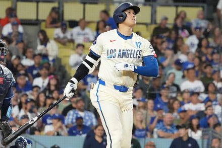 大谷翔平の41号に地元局は“困惑”「What!?」　理解不能の片手弾に衝撃