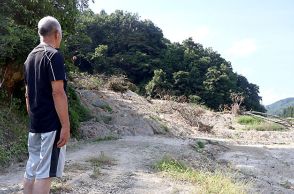 中山間地、遠い復旧　県内大雨から１ヵ月