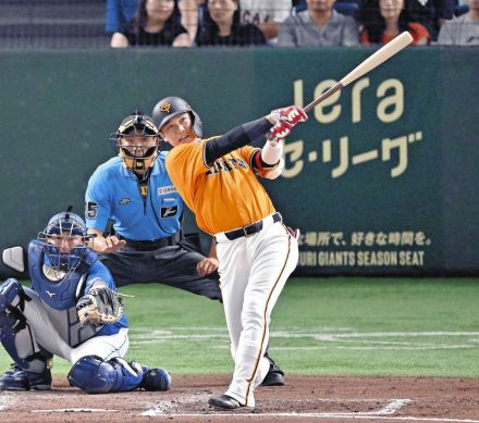 巨人・坂本勇人、先制５号２ラン！ 中日・大野雄大の前に打線は６回まで無安打、６月14日以来の値千金弾