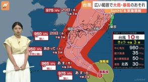 【台風情報】台風10号　27日(火)～29日(木)にかけ西日本・東日本を縦断か　広範囲で大雨・暴風のおそれ　台風進路予想【気象予報士・解説】