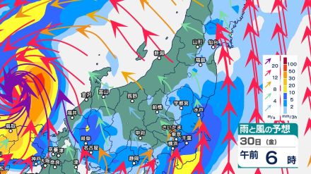 関東甲信は26日未明にかけて“バケツをひっくり返したような”激しい雷雨か　その後は台風から離れていても大雨の恐れ　東海では2日間で降水量600ミリ予想【3時間ごとの雨風シミュレーション】