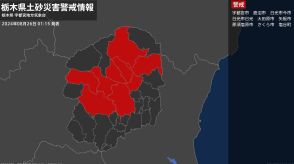 【土砂災害警戒情報】栃木県・鹿沼市、日光市今市、日光市日光に発表