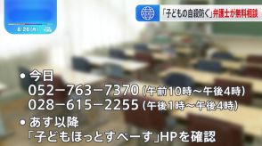 「不安があれば相談を」夏休み明け前の子どもたちへ　いじめ・不登校など学校トラブルに詳しい弁護士がきょうから無料電話相談を開始