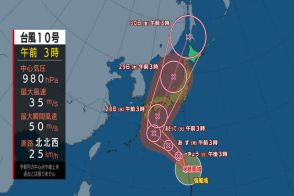 【台風情報/雨・風シミュレーションも】台風10号 当初予想より進路を西に…強い勢力で29日ごろ西日本を直撃、九州～四国上陸か　早めに台風への備えを（26日あさ6時現在）