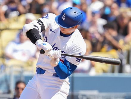 大谷翔平、第４打席に左手首付近に死球　ベッツの２ランで生還