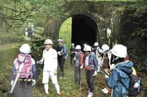 廃線敷歩いて魅力発見　西条駅発着　長野県東筑摩郡筑北村で初のイベント