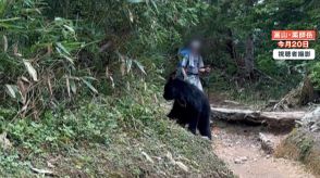 【間一髪】「ストップ ストップ！」北アルプス薬師岳で登山客がクマと鉢合わせ…撮影者が注意喚起