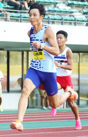 上山選手、貫禄の1位　パリ五輪後、地元で招待出場　陸上　三重・松阪出身