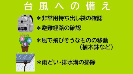 気象予報士に聞く「いまからできる台風対策」　台風10号　29日に宮崎県内に最接近の見込み