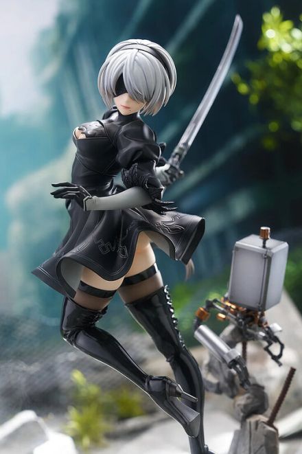 アニメ『ニーア オートマタ』より「2B」フィギュアの予約は8月28日まで！ひらめくスカートの躍動感、差し替えパーツで“素顔”にも対応