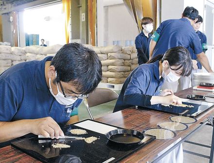 「てんたかく」すべて１等　ＪＡとなみ野、県内トップ切り検査