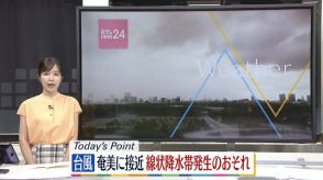 【天気】台風10号は奄美に接近見込み　東海では「線状降水帯」発生のおそれ