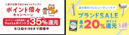 au PAY マーケットで「ポイント倍々キャンペーン」開催、28日～