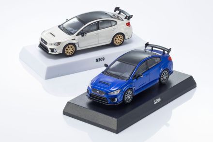 京商、ミニカー＆ブック第19弾『S209』を発売。北米限定スバルSTI最強モデルが1／64スケールに