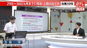 【解説】台風10号　29日～30日に九州本土に接近・上陸のおそれ