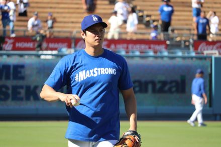 大谷翔平、「＃MAXSTRONG」Tシャツを着続ける理由…にじむフリーマン家族への思い「翔平は僕の家族にすごく優しくしてくれる」