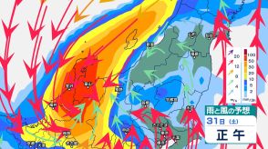 北陸地方では28日夜遅くにかけて“バケツをひっくり返したような”雷雨の恐れ　台風10号は31日以降に接近か【2日（月）正午までの雨と風のシミュレーション・3時間ごと】