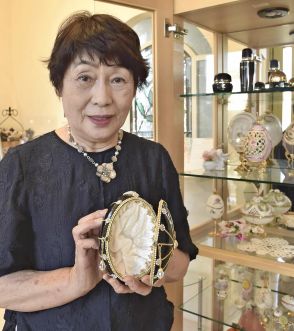 繊細で優美「エッグアート」　福島・南相馬の75歳女性、制作歴20年　いまも情熱