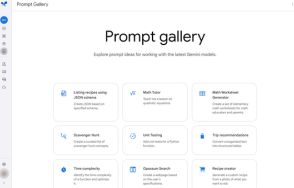 Google AI Studioに「Prompt Gallery」が公開 ～無料で利用可能、AIアプリ開発をもっと手軽に