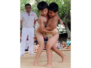 子どもらの熱戦に沸く　世並蔵神社奉納すもう大会　沖永良部島知名町