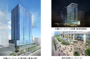 八重洲ブックセンターも出店、東京駅八重洲に地上43階建ての高層ビル誕生へ