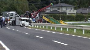 大型ダンプカーと軽乗用車が正面衝突　軽乗用車運転の男性（41）死亡…現場は片側一車線のゆるやかなカーブ