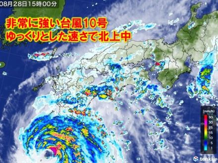 台風10号　関西の最接近は31日～1日で大荒れの恐れ　動きが遅く影響が長引く