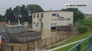 記録的大雨で内水氾濫が起きた酒田市竹田地区　排水施設復旧に数ヶ月　今後の大雨に住民不安