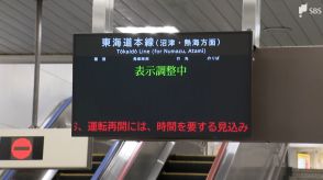 降り続く雨…350ミリ超に　東海道線が終日運転見合わせ　台風から離れていても大雨　静岡県内の交通機関に影響【台風10号】