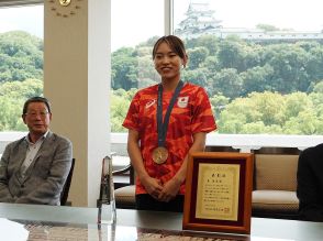 パリ五輪銅メダリスト東晟良選手に和歌山市が「スポーツ特別栄誉賞」