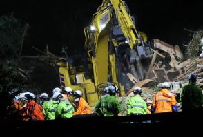 新たに30代男性を救助　意識、呼吸なし　愛知・蒲郡の土砂崩れ