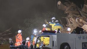 蒲郡市の土砂崩れ5人生き埋め 全員救出も男女3人が死亡 愛知県