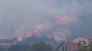 鎮火のめど立たず…クロアチアで大規模火災　ミサイル基地のすぐ近くにまで火が　消防士3人けが