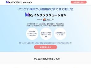 ドリコム、企業のインフラ構築・運用を支援する「Mx.インフラソリューション」を提供