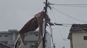 【台風10号】九州全域で26万2810戸が停電「切れた電線や垂れた電線は危険絶対触れないで」