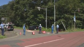 女性が全身を強く打つなどしてその場で死亡確認…乗用車同士の事故で2人死傷　千歳市長都の交差点