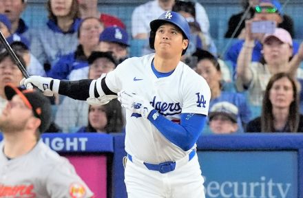 大谷翔平 1HR＆2盗塁、史上2人目「42－42」到達！2戦連続マルチで打率.295、ド軍逆転勝ちで2位D.バックスとは3差のまま