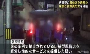 禁止区域で店舗型風俗店を経営か　風適法違反の疑いで店長の女らを逮捕（福島）